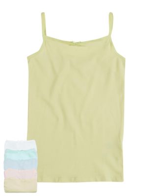 5 Pack Cotton Rich Assorted Camisole Vests &#40;18 Months - 16 Years&#41;